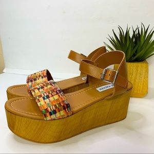 Steve Madden Women's Captivate Sandal - Cognac Multi size 9